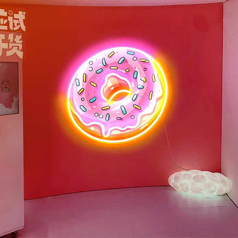 UV Printing doughnut neon