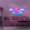 Downhill Skier Neon Sign&Ski goggles Neon