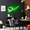 Personalised Golf Club and Ball Neon Light