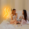 Woman’s Body Glowing Neon Sign