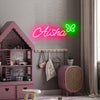 Name with Butterfly Neon Sign