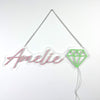 Name with Diamond Neon Sign