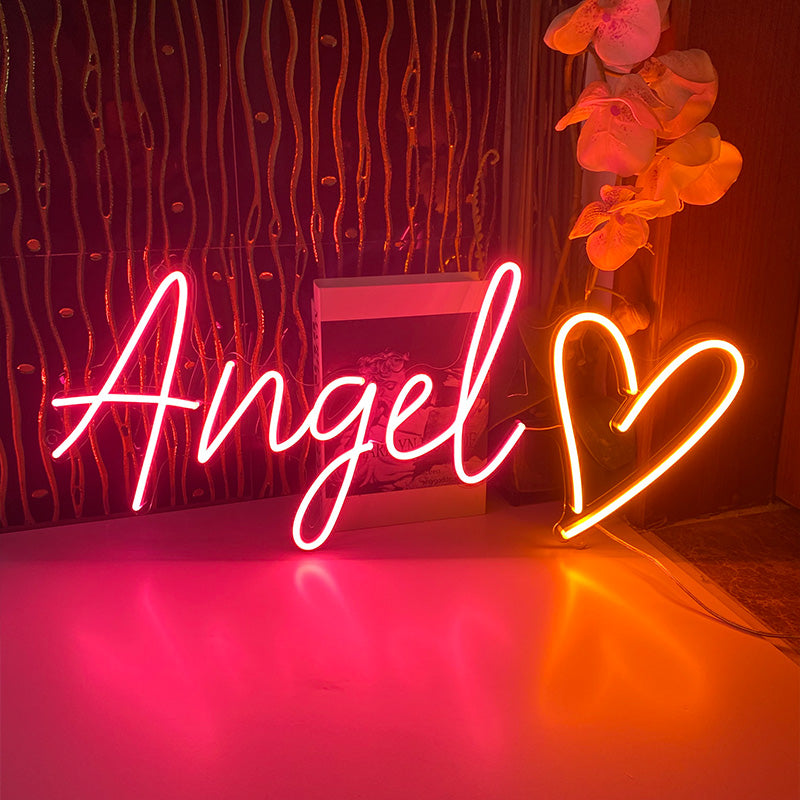 Girl's room creative theme decoration neon