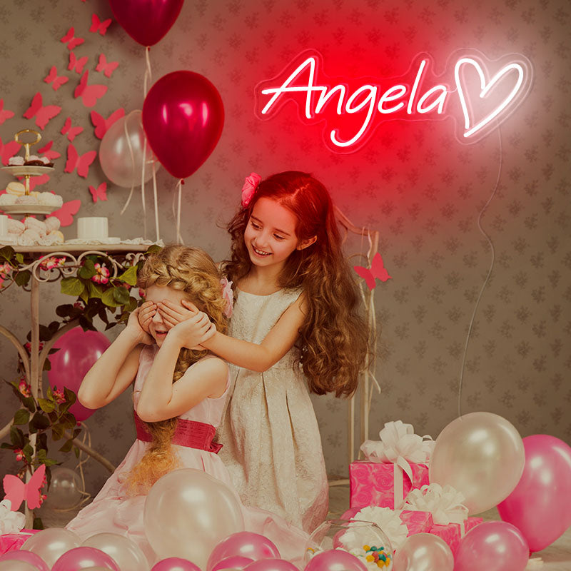Girl's room creative theme decoration neon