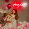 Girl's room creative theme decoration neon