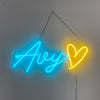 Girl's room creative theme decoration neon