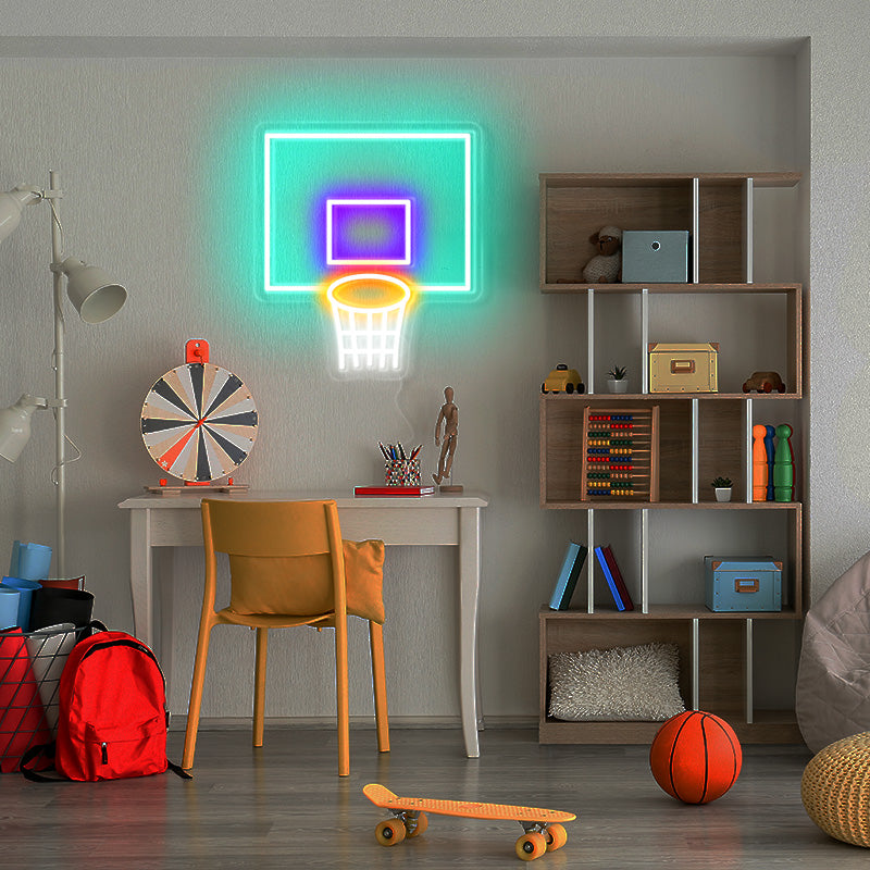 Basketball Hoop Neon Sign