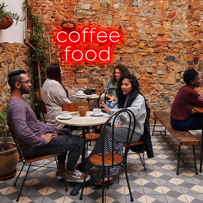 Coffee food led neon sign