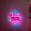 Cocktails and Dreams LED Neon Sign