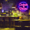 Cocktails and Dreams LED Neon Sign