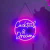 Cocktails and Dreams LED Neon Sign