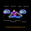 Downhill Skier Neon Sign&Ski goggles Neon