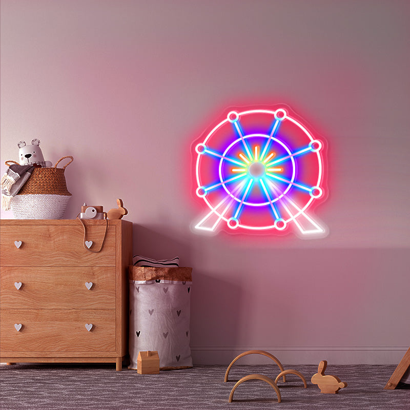 Ferris wheel Neon art uk