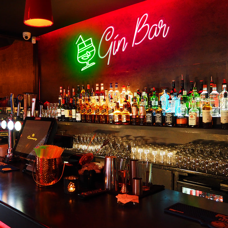 Personalised Gin Bar neon sign