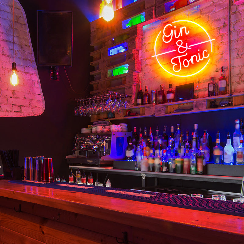 Custom name Gin bar sign