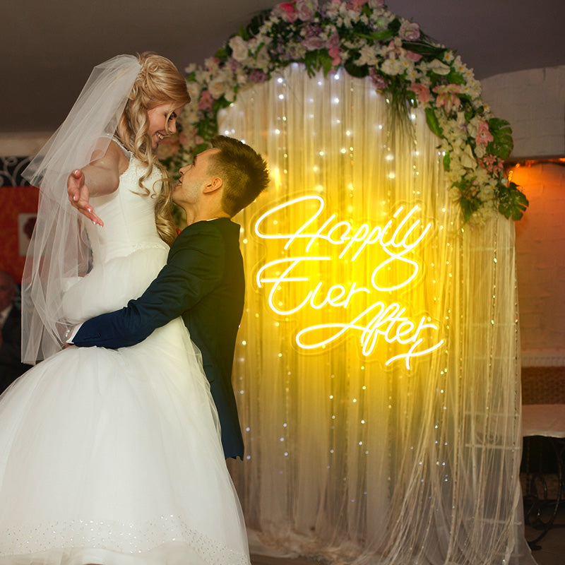 Happily ever after neon sign
