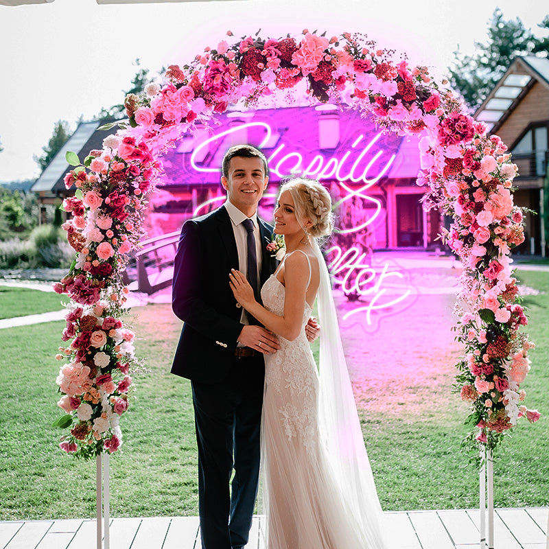 Happily ever after neon sign