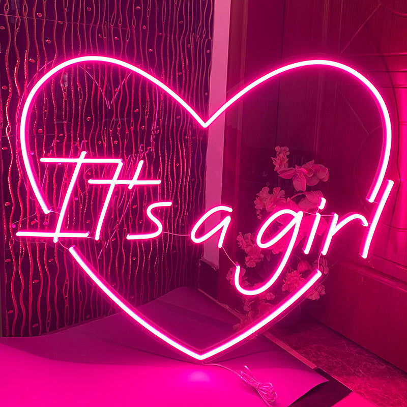 It's a girl ❤ neon sign
