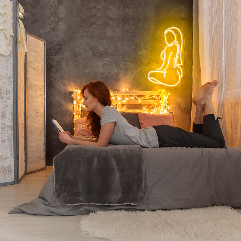 Personalized body neon art