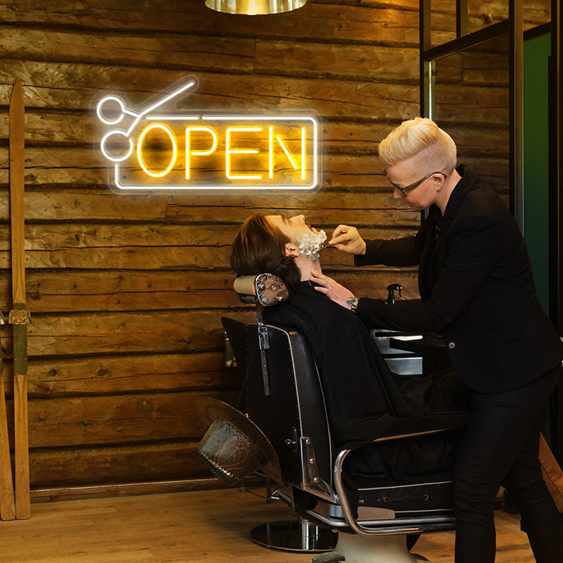 Hair Salon Open Sign