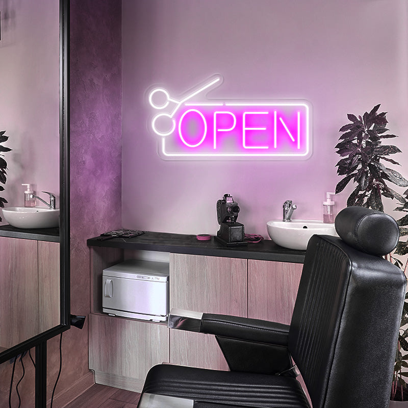 Hair Salon Open Sign