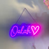 Girl's room creative theme decoration neon