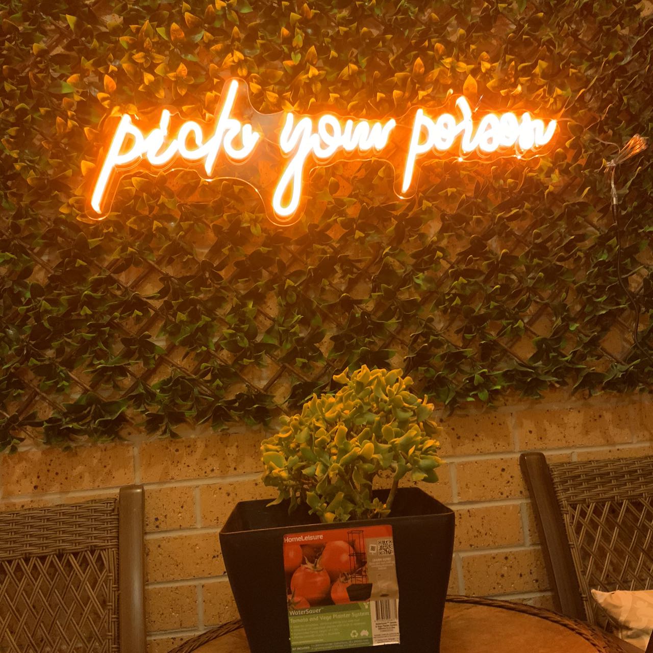 Pick Your Poison Bar Sign