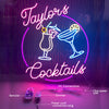 Custom first name cocktail bar sign