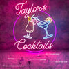 Custom first name cocktail bar sign