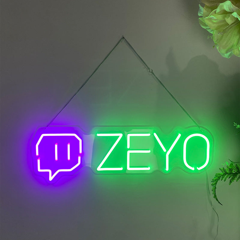 Custom Personalized Gamer tag Neon
