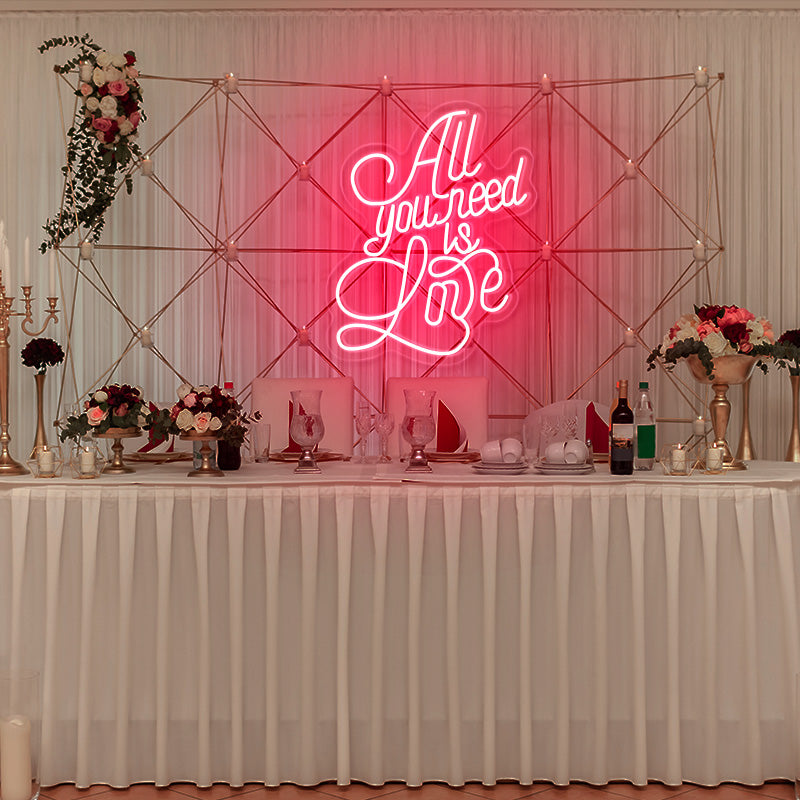 All You Need Is Love LED Neon Sign