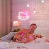 Cute Anime Kitty with Bow LED neon wall art