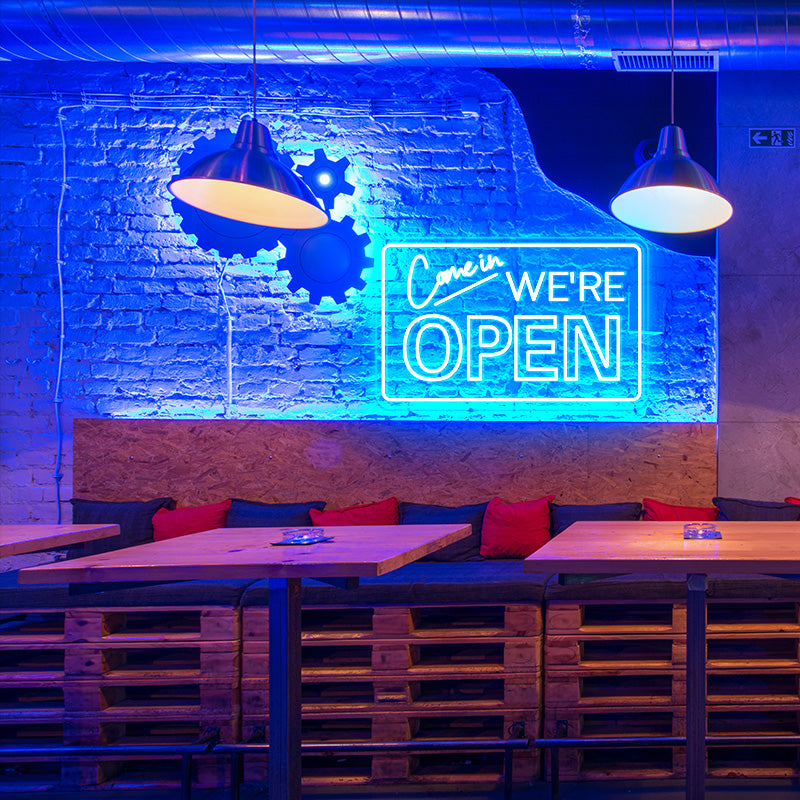 come in,WE'RE OPEN neon sign-UK