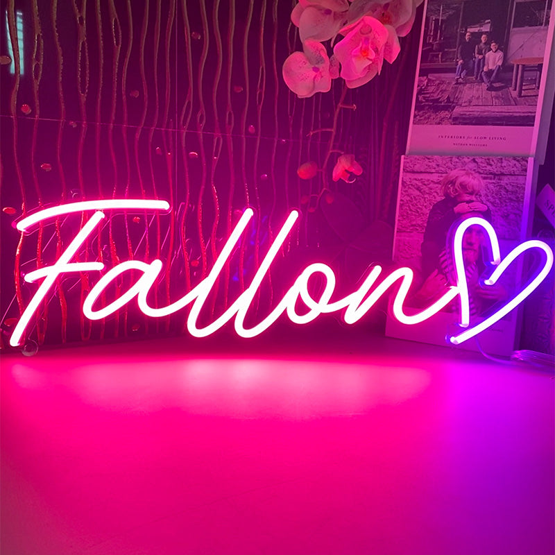 Girl's room creative theme decoration neon