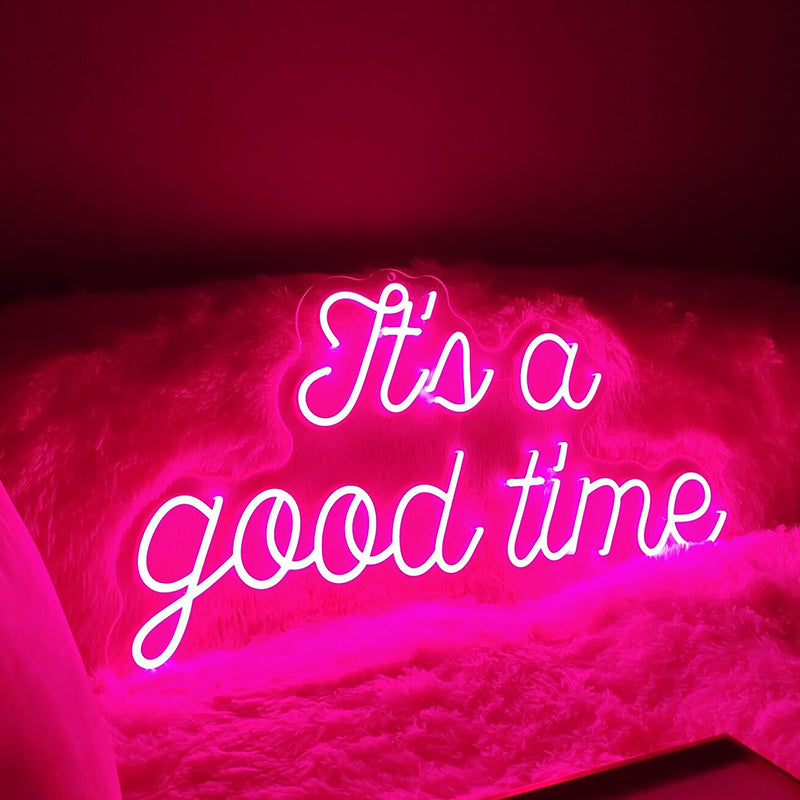 It's a good time neon signs for holiday decor