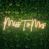 Miss To Mrs neon light