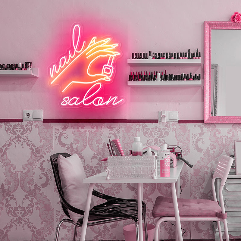 Nail Salon Decor Neon Art