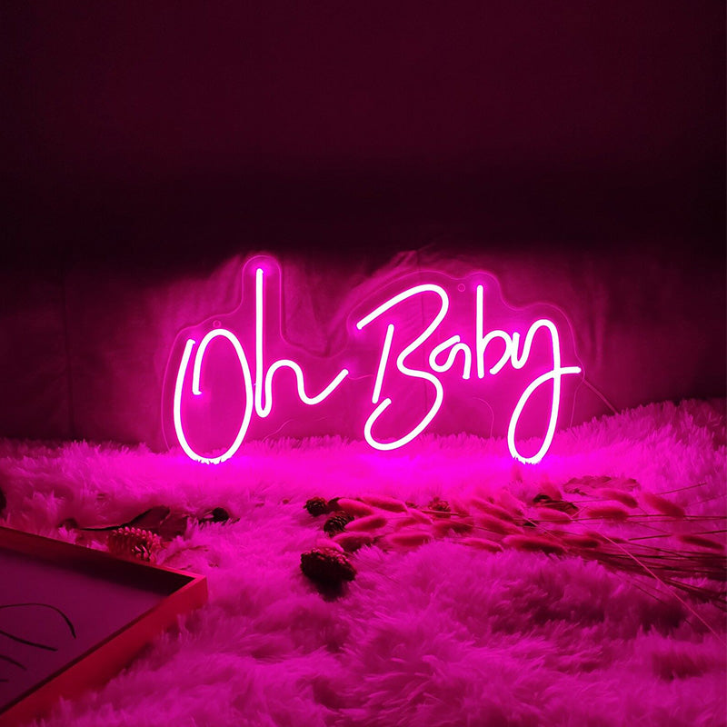 Oh Baby neon wall sign
