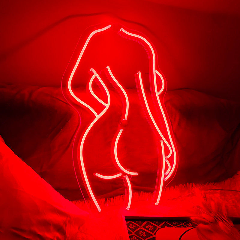Nude neon wall art