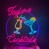 Custom first name cocktail bar sign