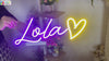 Girl's room creative theme decoration neon