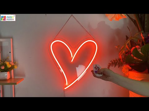 A Little Heart Neon wall art