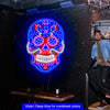 skull  neon signs for man cave