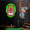 skull  neon signs for man cave