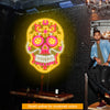 skull  neon signs for man cave