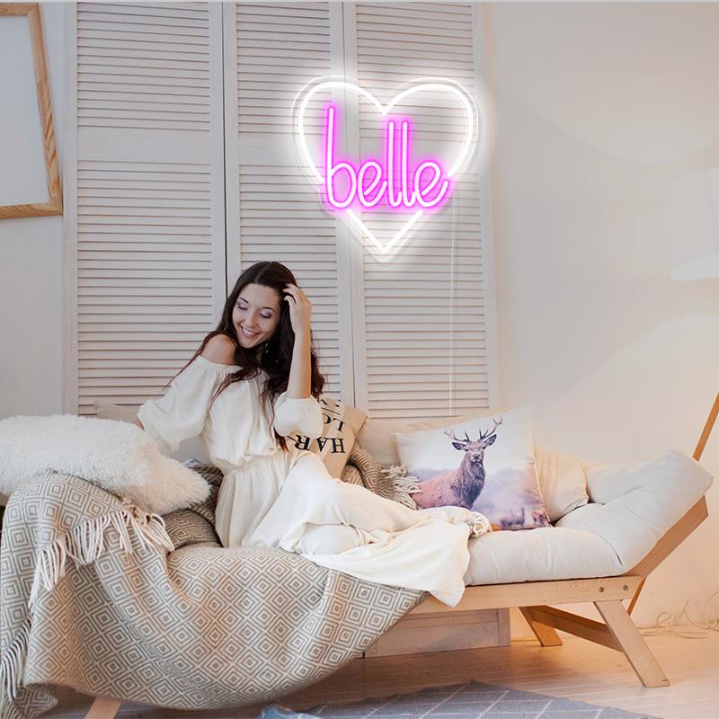 Belle neon wall art - neonpartys.co.uk
