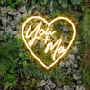 Heart (You + Me) wedding signs - neonpartys.co.uk