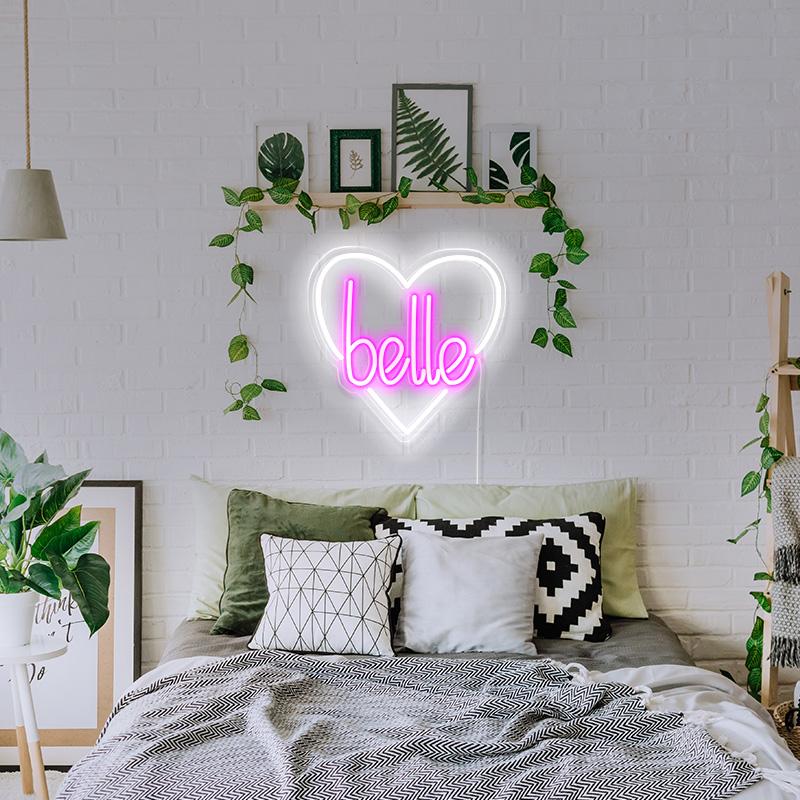 Belle neon wall art - neonpartys.co.uk