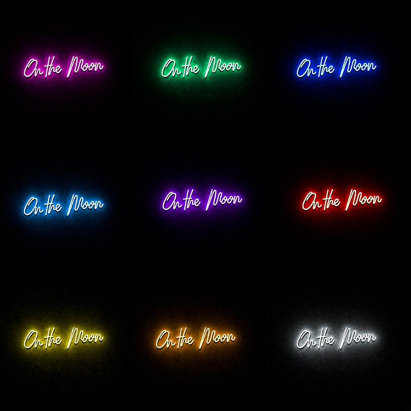 On the Moon led lights - neonpartys.co.uk