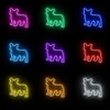 French Bulldog LED lamps - neonpartys.co.uk